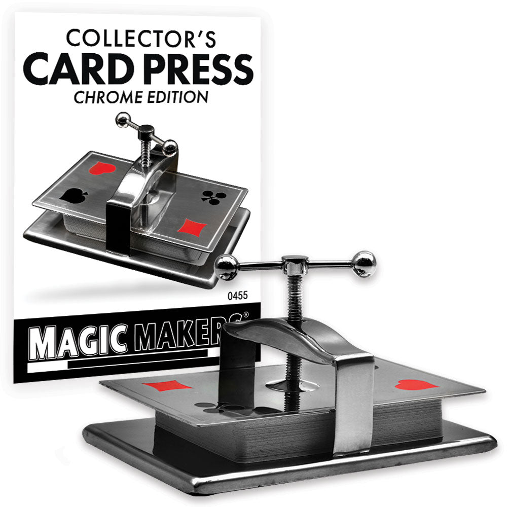 Elegant Collector's Card Press Chrome in a limited edition, showcasing intricate 19th-century European design details.