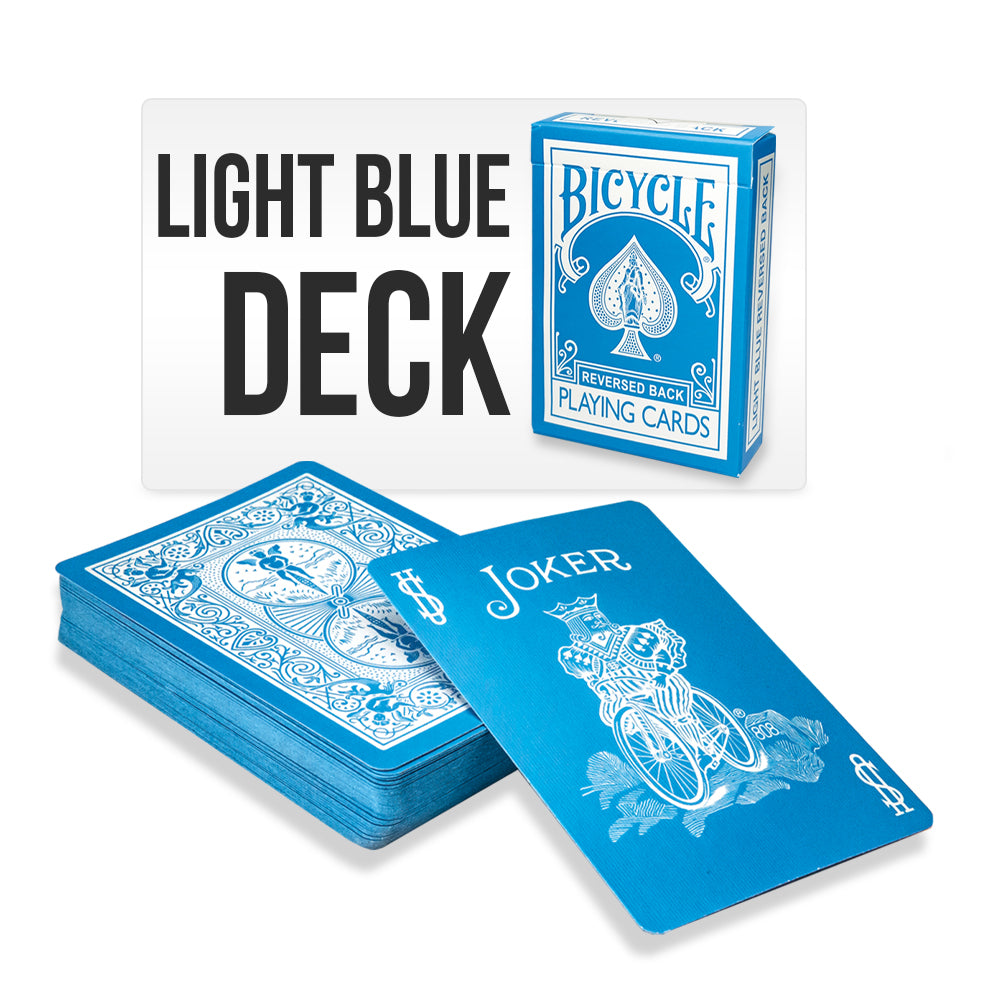 Light Blue Bicycle Back Playing Cards