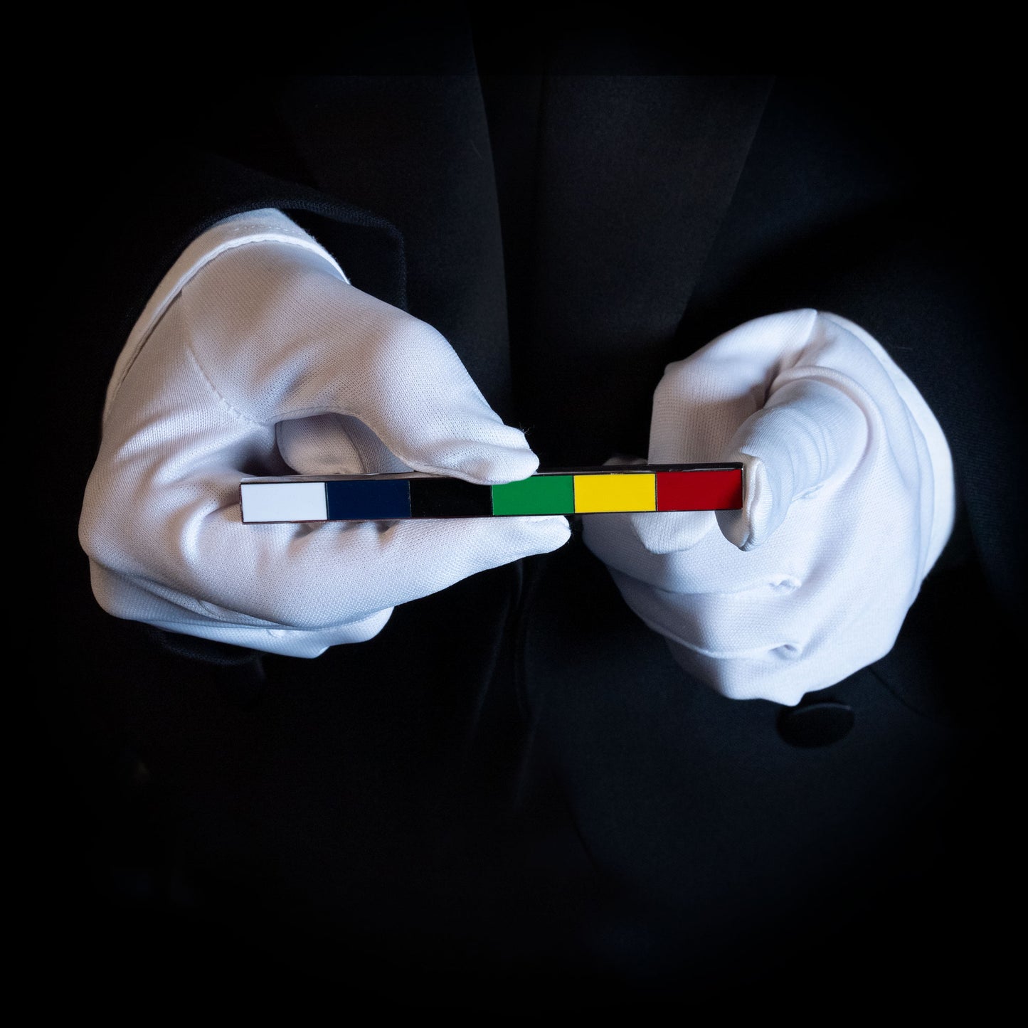 Sleek Metal Magic Color Stick with a mesmerizing color-shift enamel finish, showcasing its polished, durable design.