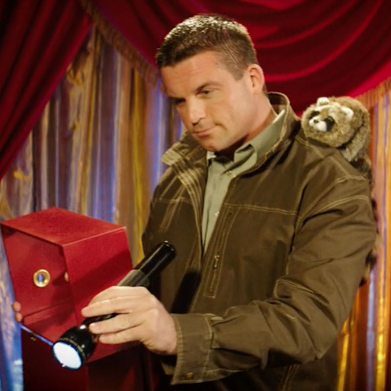 Stunning Imperial Red Flip Over Vanish Box Pro Model, a sleek 12x9x5.5-inch magic prop for vanishing objects with ease.