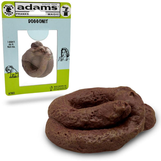 Realistic fake dog poo prank toy with a lifelike brown color and textured design, perfect for hilarious floor gags.