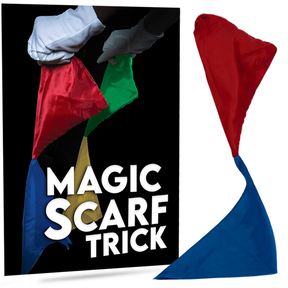 Vibrant Ultimate Starter Bundle for kids, featuring a colorful array of magic tricks like scarves, bottles, and a mini coloring book.