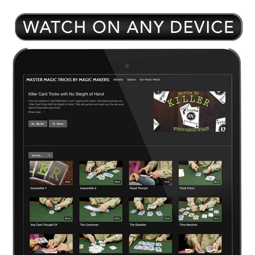 Killer Card Tricks With No Sleight of Hand - Instant Download