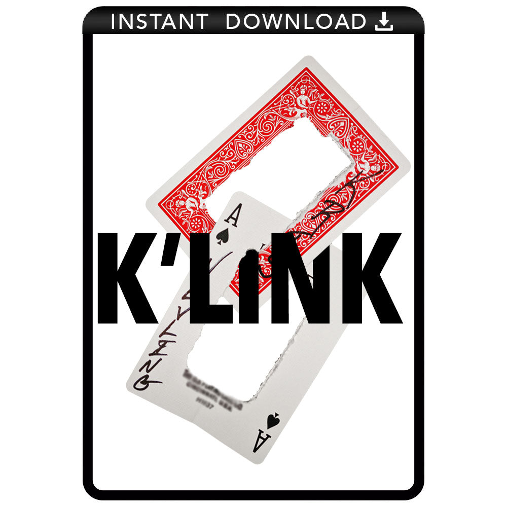 Explore the magic of K'link: Card Linking Download with a striking visual of deceptive card tricks by Kris Nevling.