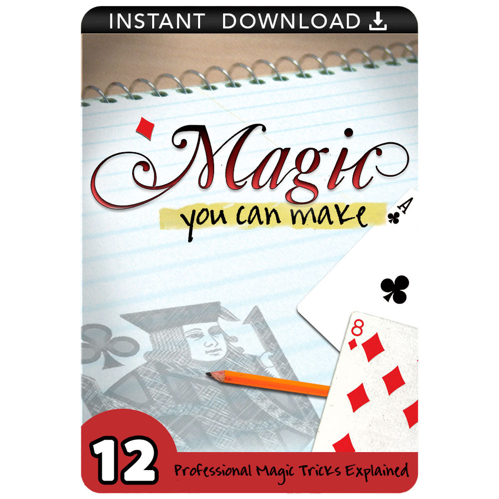 Explore DIY magic with 'Magic You Can Make Yourself,' featuring a vibrant digital cover of Marty Grams' top tricks.