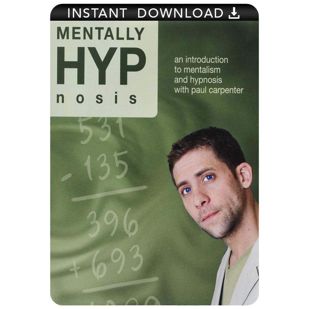 Explore the art of mentalism with Paul Carpenter in this Mentally HYPnosis digital download, featuring engaging video lessons.