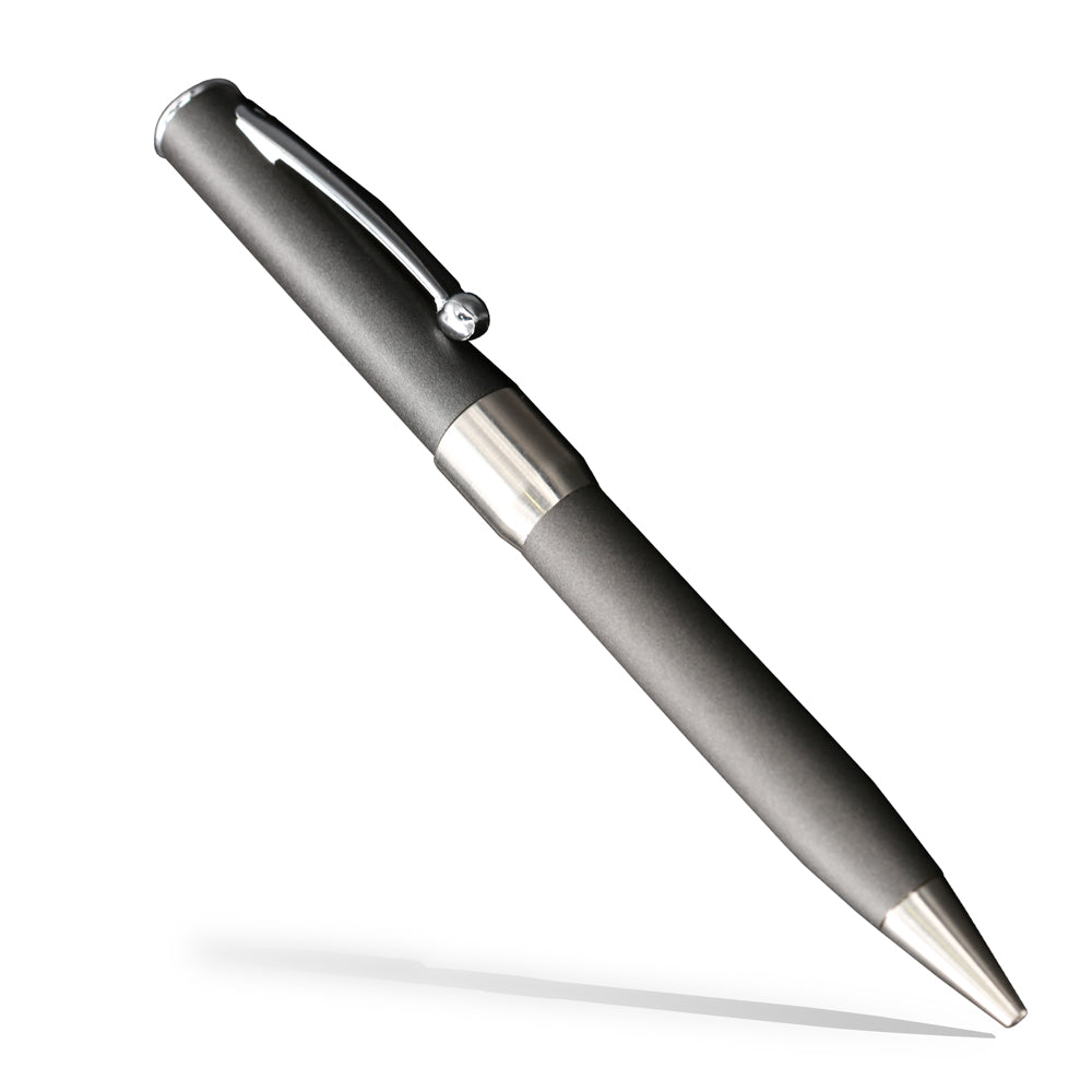 Close-up of the Python Coin Bending Pen, a sleek, deceptive tool that looks like an everyday pen for stunning magic tricks.