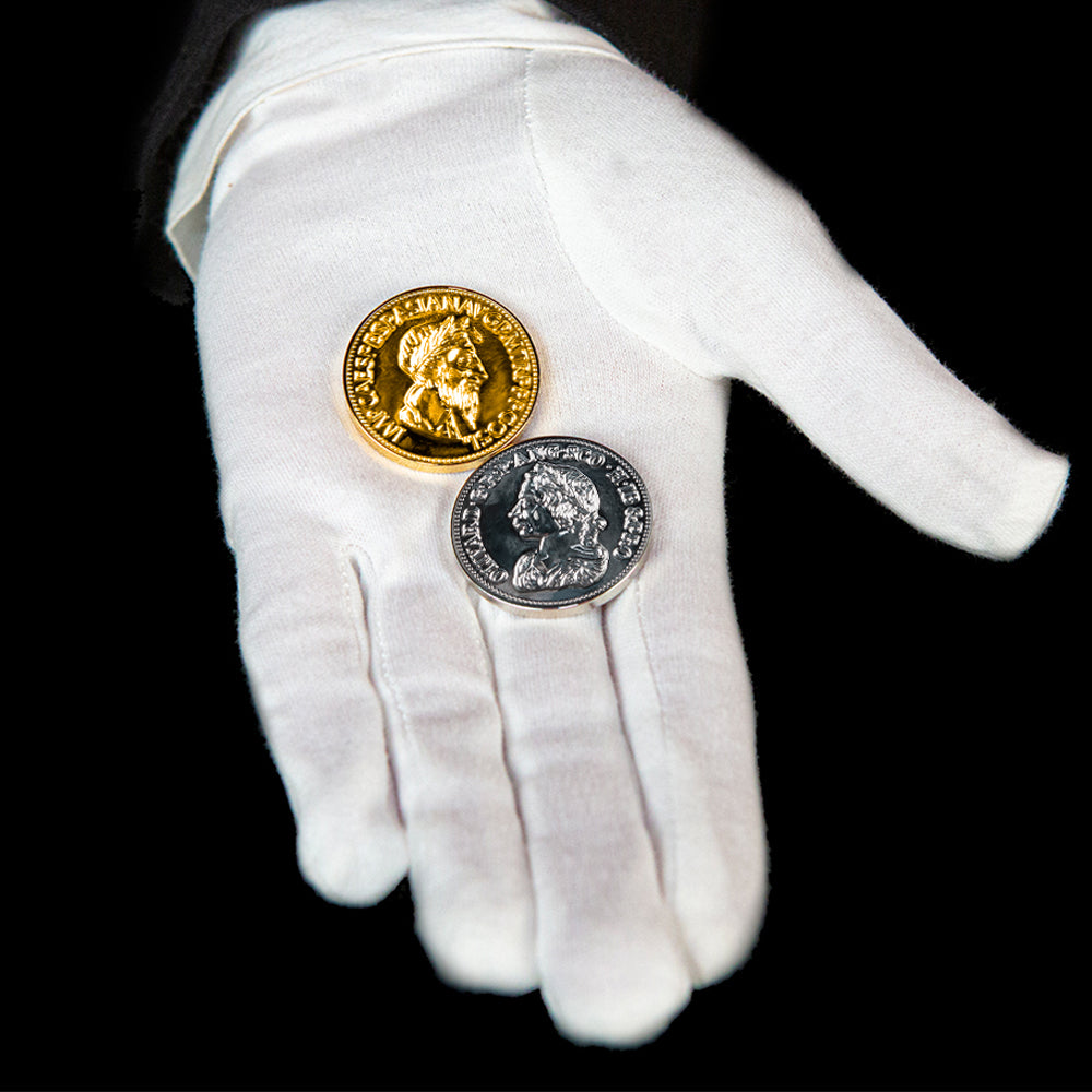 Gold and Silver Magic Coins Trick