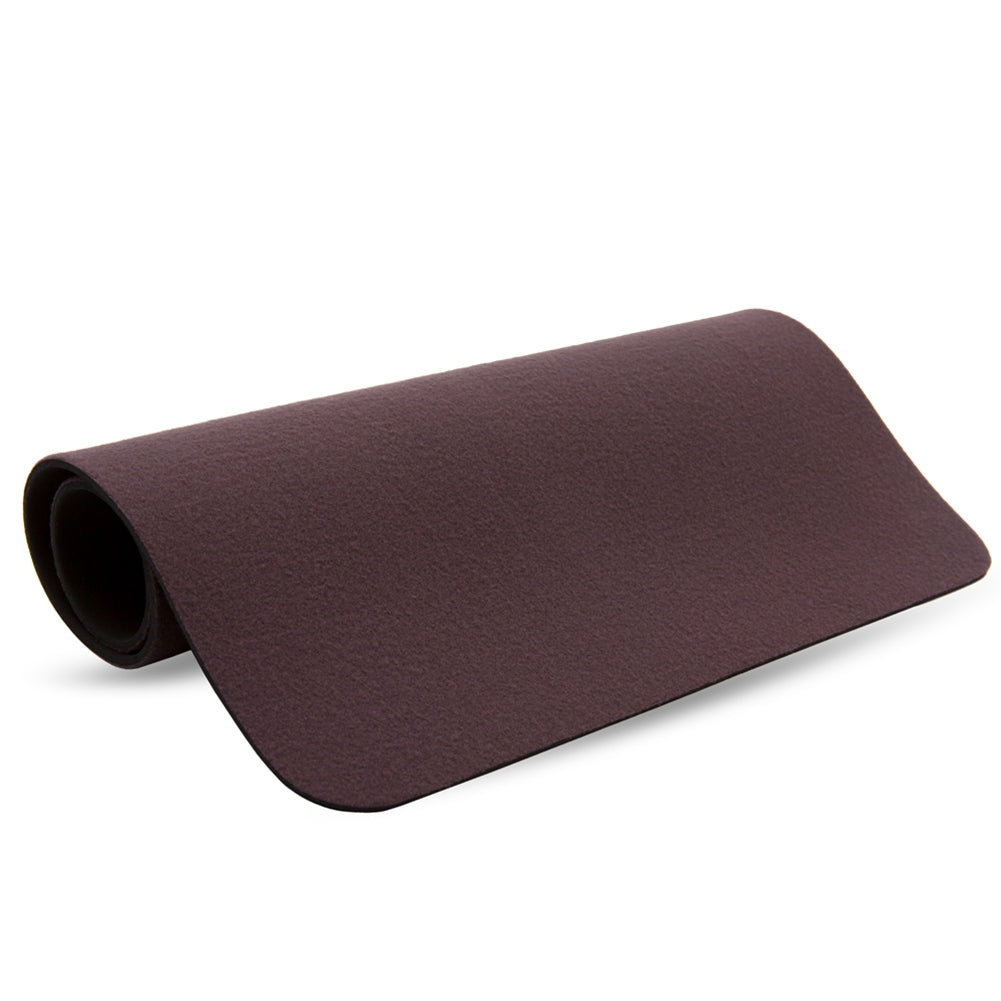 Cocoa brown close-up pad, sized 22.5 x 15.5 inches, featuring a smooth gaming table surface and neoprene backing for card tricks.