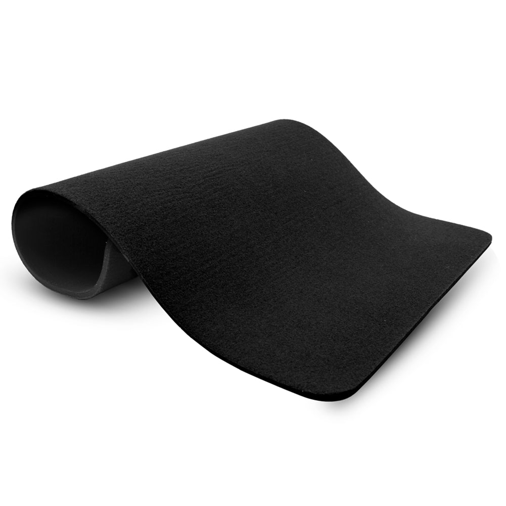 Midnight Black close-up pad, 17.75 x 14 inches, with a smooth gaming table surface and cushioned neoprene backing.