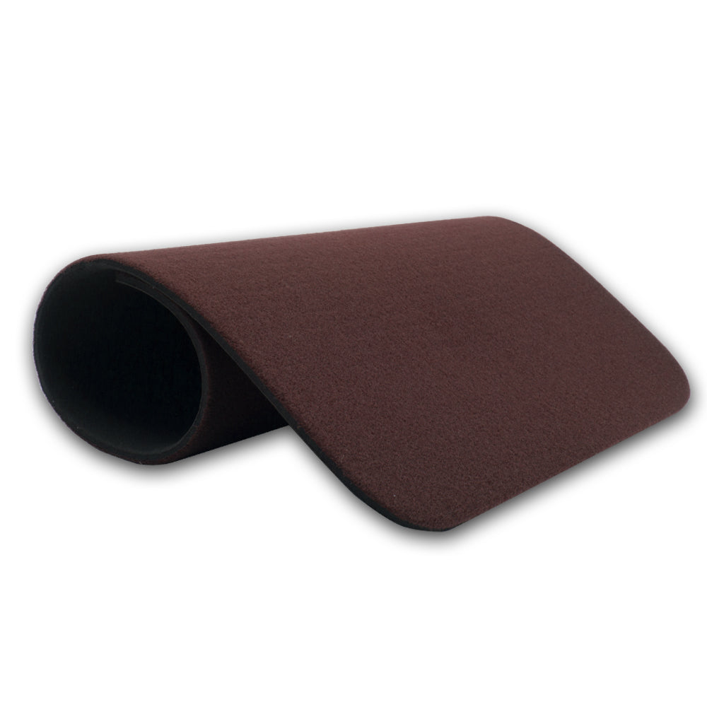 Cocoa brown close-up pad with a smooth gaming table surface, sized 13.75 x 10.75 inches, ideal for card tricks and magic.