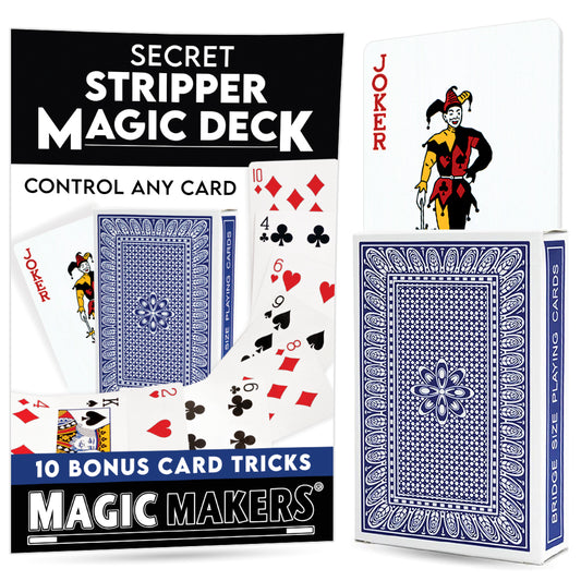 Secret Stripper Magic Deck Trick with 10 Bonus Card Tricks