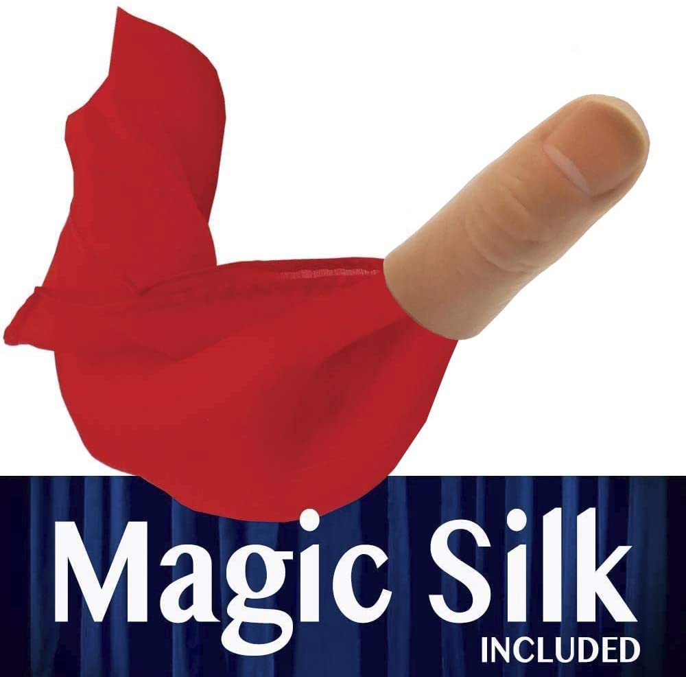 Close-up of a Junior Reality Thumbtip in True Tone, a realistic skin-toned magic prop designed for smaller hands.