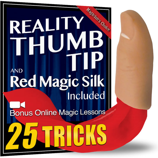 Close-up of the Reality Magic Thumbtip in True Tone, showcasing its incredibly lifelike skin color and texture.