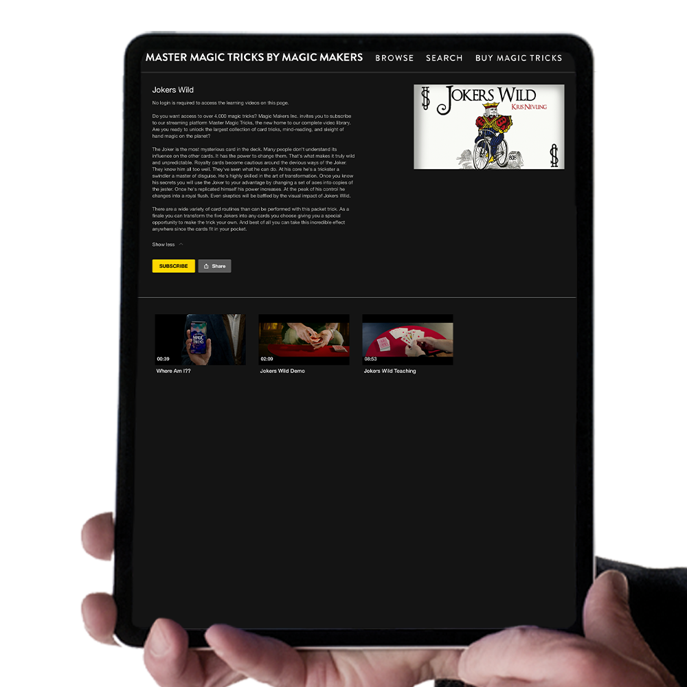 Jokers Wild Digital Download - Special Bicycle Cards Included