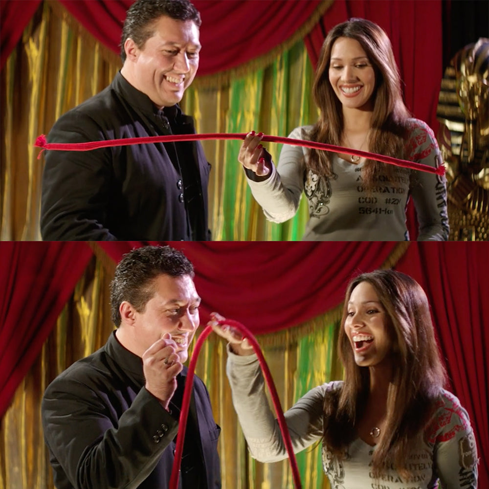 Experience the wonder of the Magic Rope Pro, a classic trick that shifts from flexible to rigid with a snap.