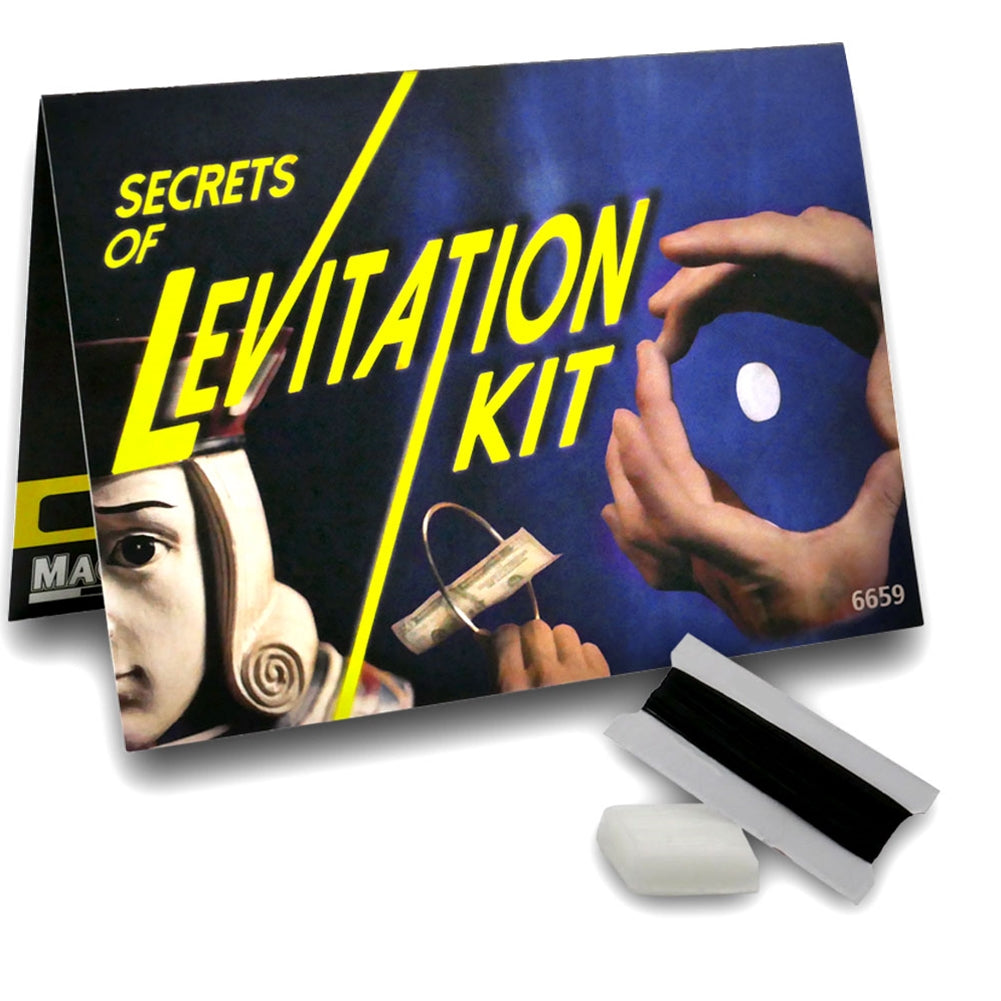 Explore the wonder of magic with the Secrets of Levitation Kit, featuring invisible thread and wax for astonishing tricks.