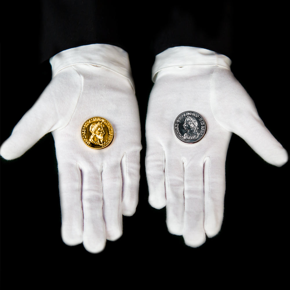 Gold and Silver Magic Coins Trick