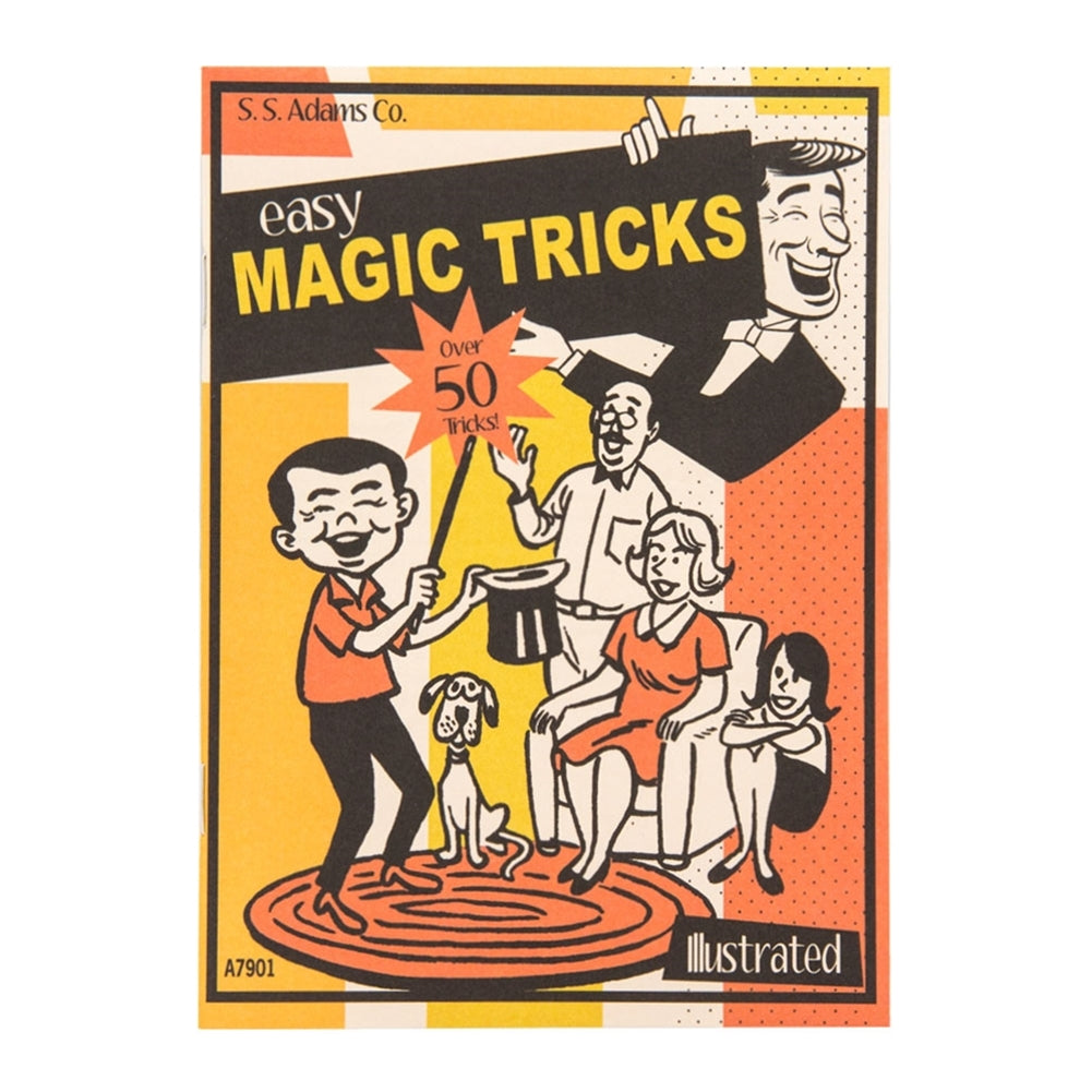 Explore a world of wonder with this Easy Magic Tricks Book, showcasing a vibrant cover full of mystical designs.