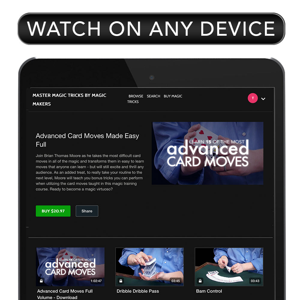 Advanced Card Moves Made Easy - Instant Download