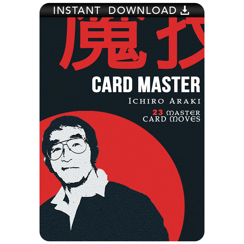 Explore the magic of Card Master Ichiro Araki with this instant download, showcasing 14 stunning card tricks from Japan.