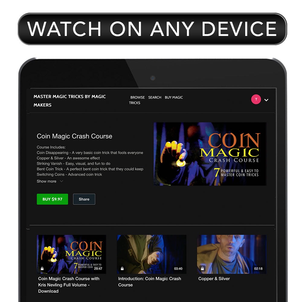 Magic Coin Tricks Crash Course - Instant Download