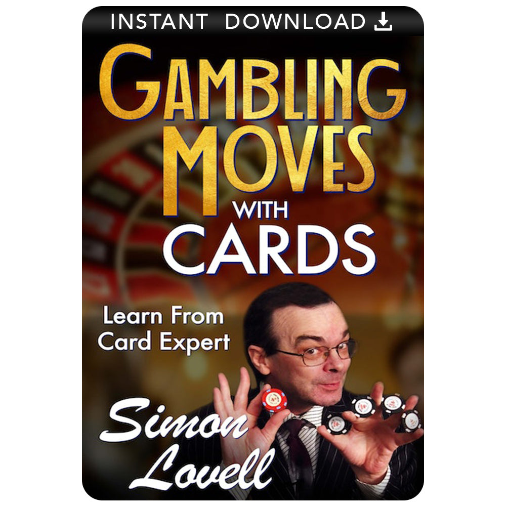 Detailed video tutorial showcasing Simon Lovell demonstrating impressive card shuffling and sleight of hand tricks for entertainment.