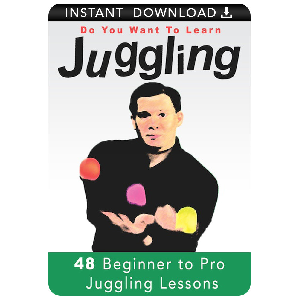 Explore the art of juggling with a dynamic tutorial video download, featuring pro juggler Will Roya teaching various tricks.
