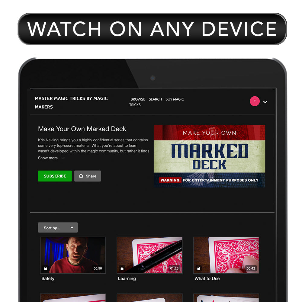MARKED: Bicycle Marked Deck Kit - Instant Download