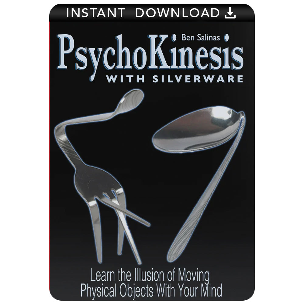 Explore the art of illusion with a magician bending silverware using mind power in a captivating tutorial video.