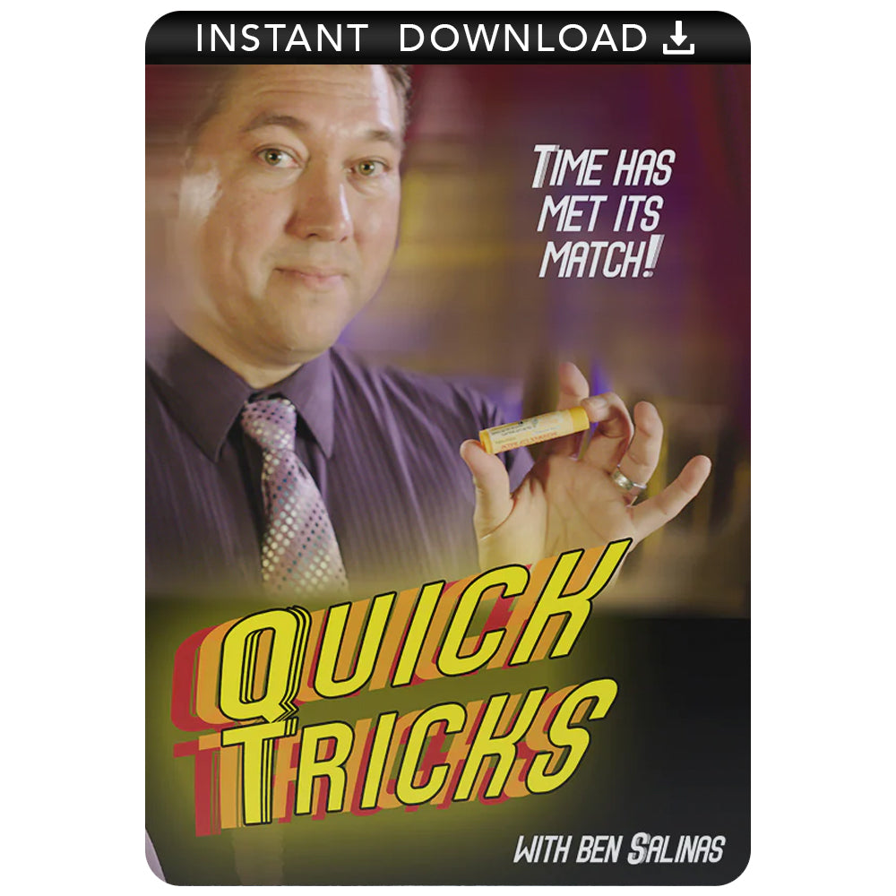 Explore the magic of everyday objects with Ben Salinas in this Quick Tricks download, showcasing astonishing illusions.