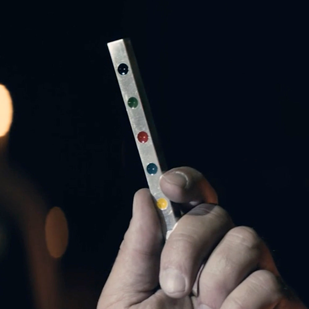 Vibrant Street HotRod magic trick by Rob Stiff, showcasing a lightweight aluminum rod with colorful dots for illusions.