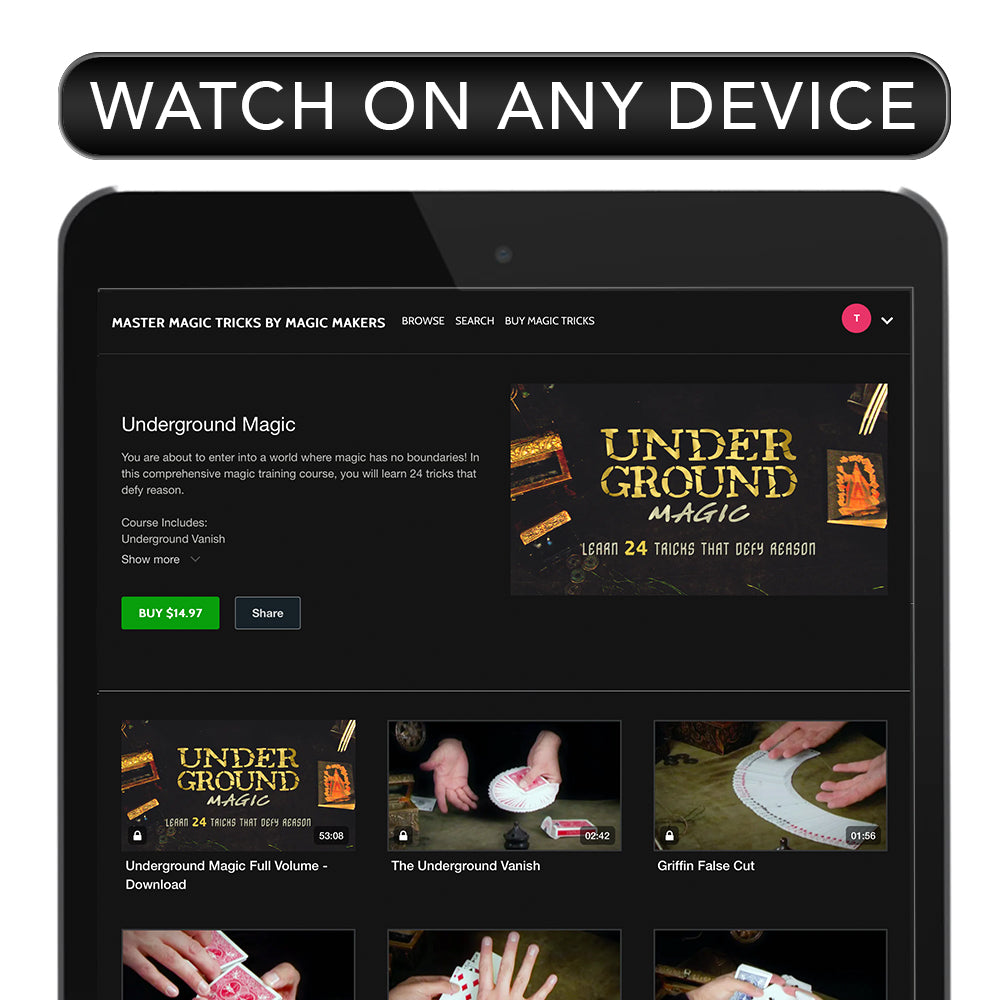 Explore the mysterious with this Underground Magic Download, showcasing a captivating array of 24 mind-bending tricks.