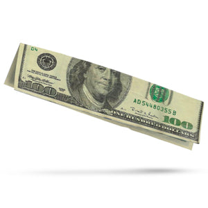 Close-up of the Invisible Thread Genie, a compact 2.5-inch tool with ultra-strong thread and a handy alligator clip.