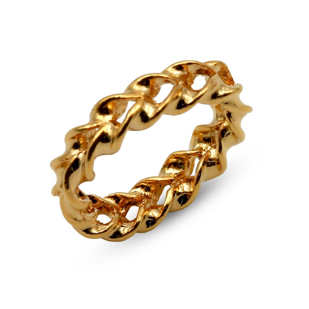 Stunning gold Optical Illusion Ring that appears to shrink and expand, perfect for mesmerizing magic tricks up close.