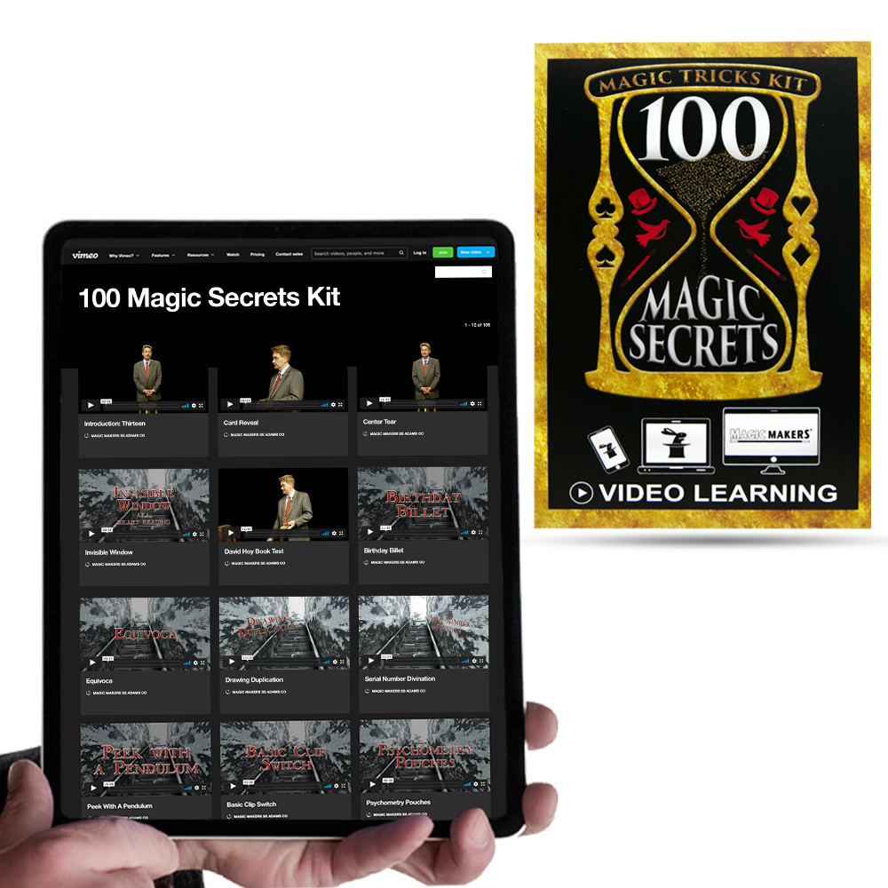 Explore a vibrant magic kit packed with tricks like the Mind Reading Deck and Magic Pen, perfect for aspiring magicians!