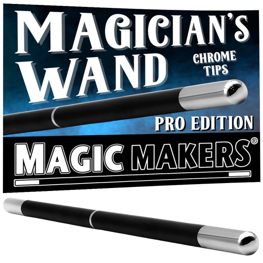Magician's Pro Wand - Chrome Tips Black Edition