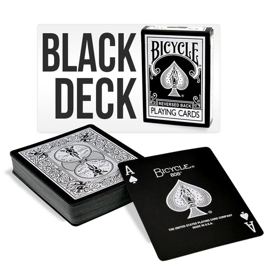 Black Playing Cards Bicycle Deck