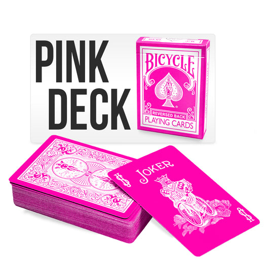 Pink Bicycle Back Playing Cards