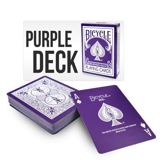 Purple Bicycle Back Playing Cards