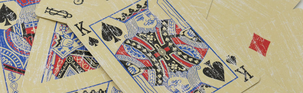 Faded Rider Back Blue Bicycle Deck