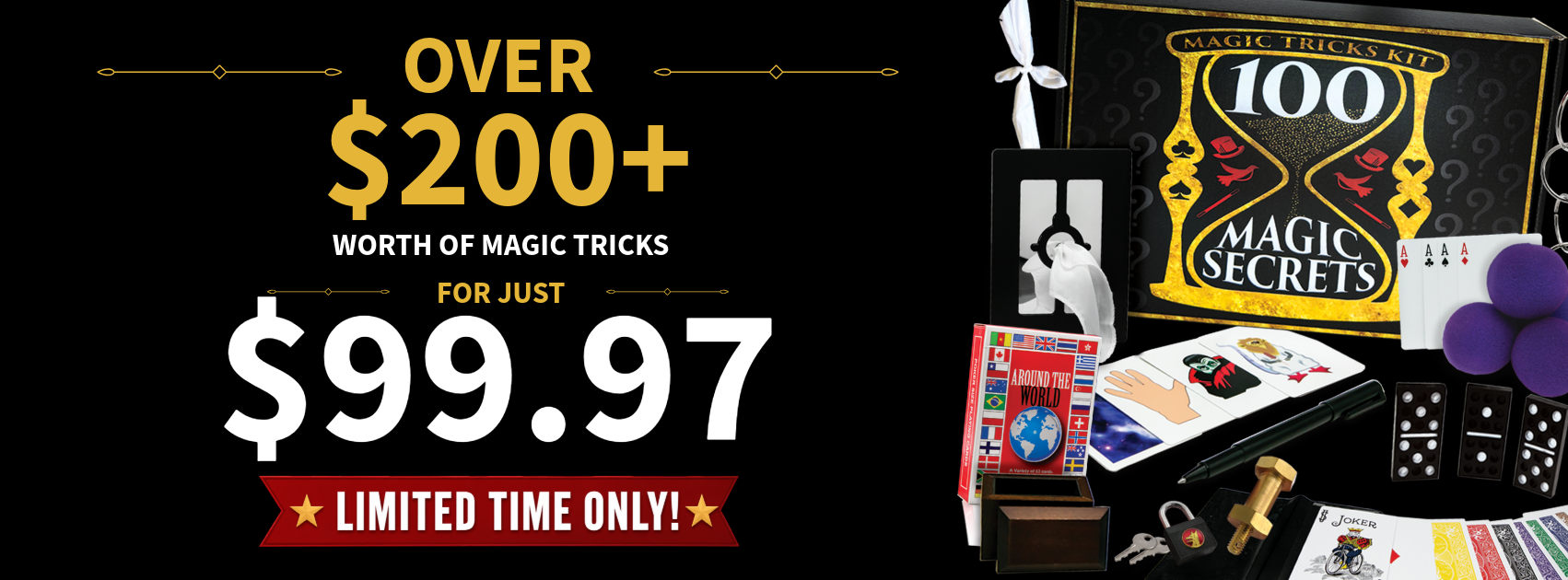 100 Magic Tricks Kit By Magic Makers