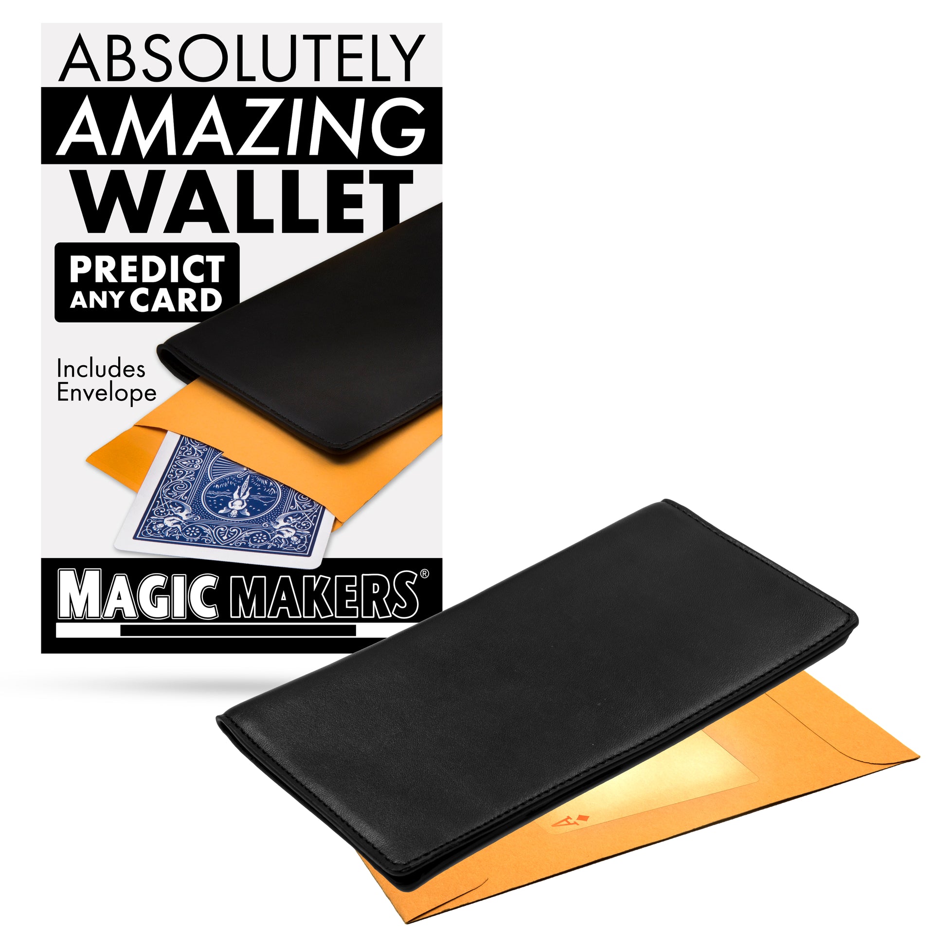 Magic Makers Absolutely Amazing Wallet Magic Trick, Size: One size, Black