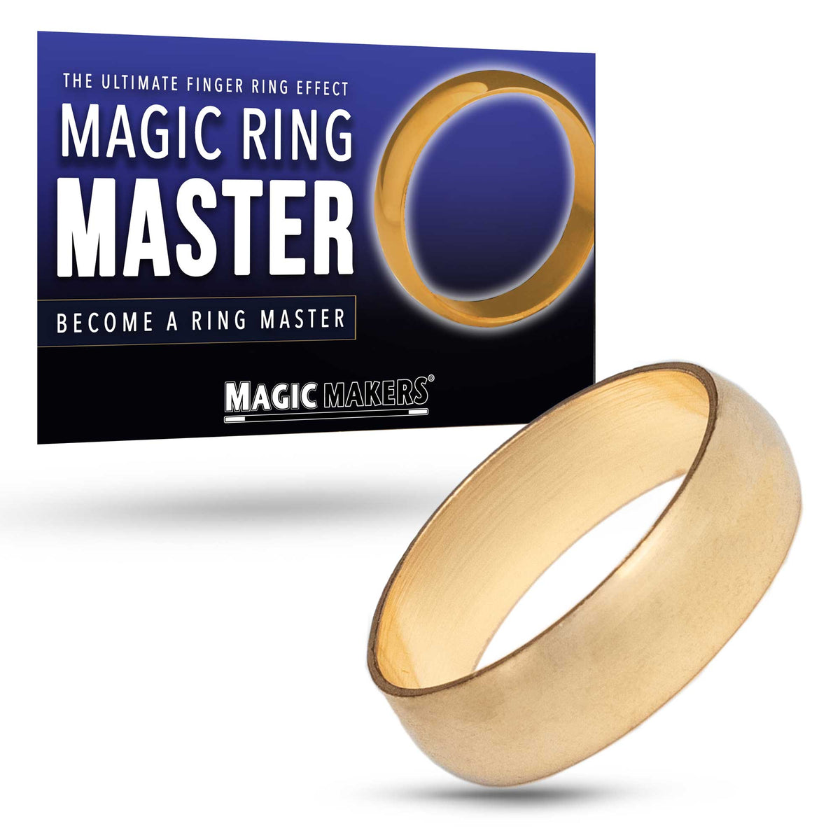 Stunning Magic Ring Master set featuring a shiny silver ring and instructional materials for captivating ring tricks.