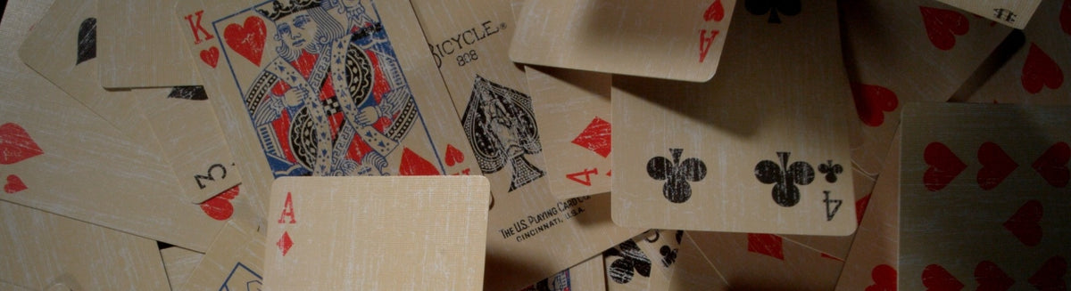 Faded Rider Back Red Bicycle Deck