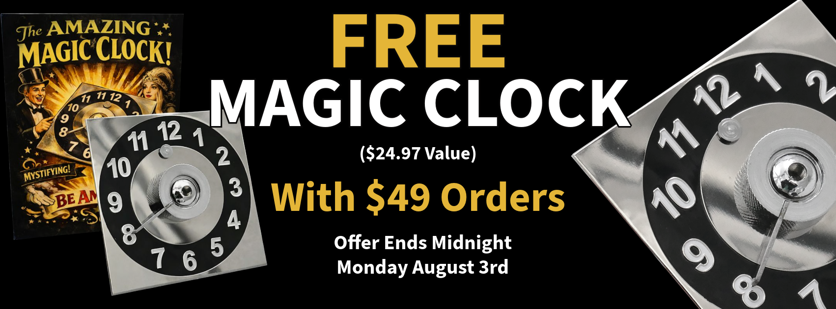 Free Magic Clock Banner