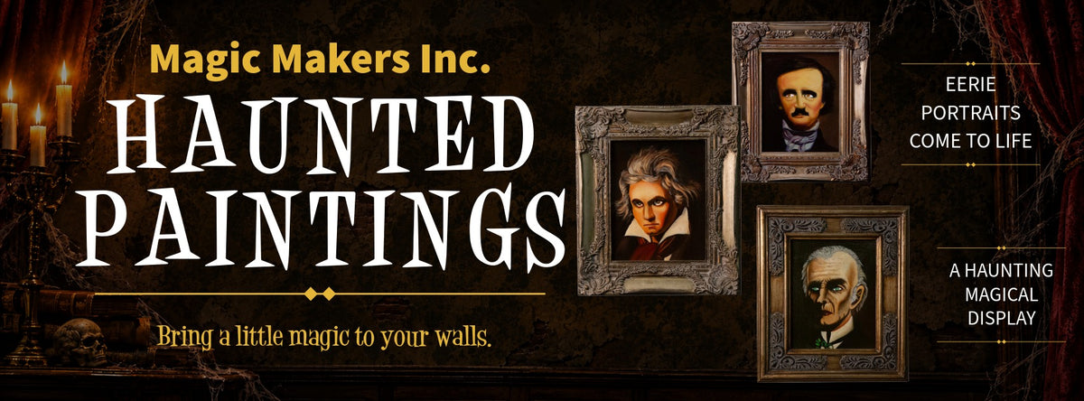 Haunted Paintings Banner By Magic Makers
