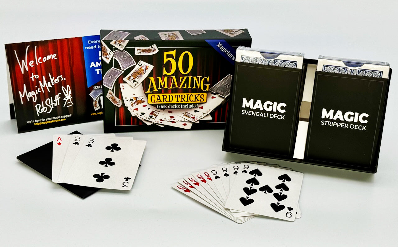 Magic Makers 50 Amazing Card Tricks Kit Deluxe Edition
