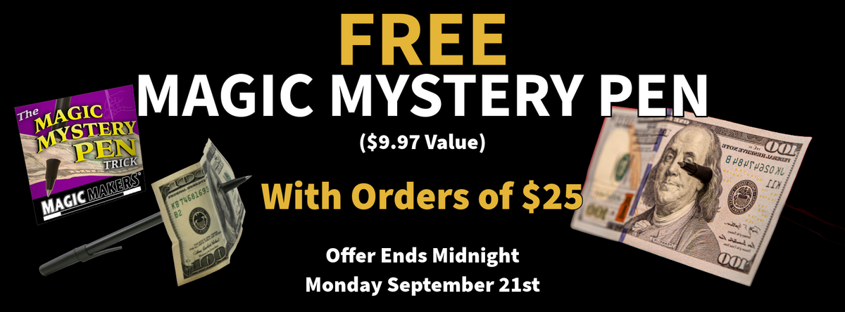 Free Magic Mystery Pen Banner