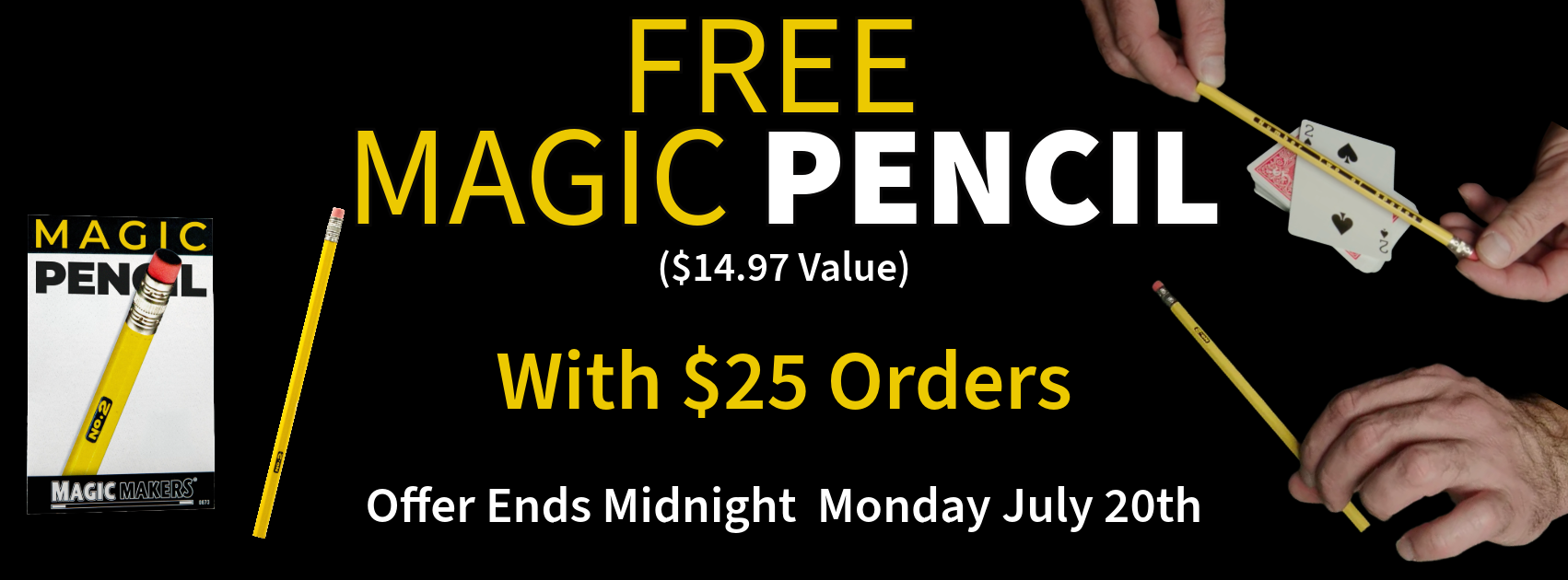 Free Magic Pencil Banner